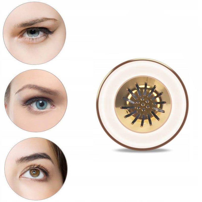 أداة إزالة شعر الحواجب والوجه على شكل أحمر شفاه - بطارية