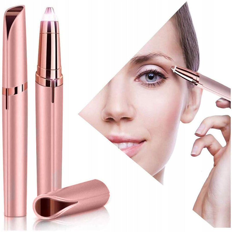 أداة إزالة شعر الحواجب والوجه على شكل أحمر شفاه - بطارية