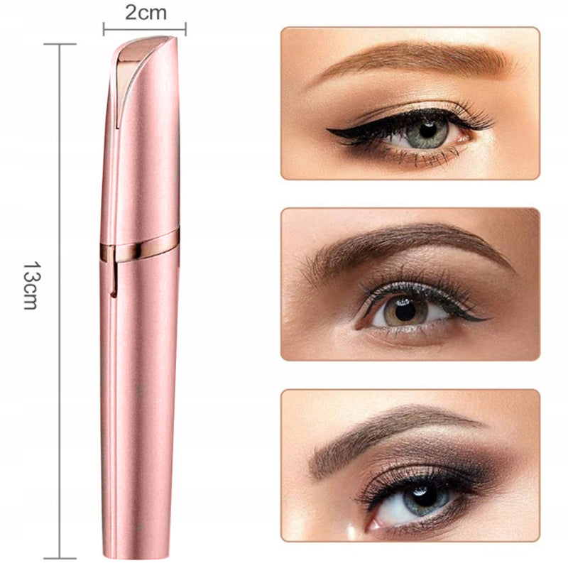 أداة إزالة شعر الحواجب والوجه على شكل أحمر شفاه - بطارية