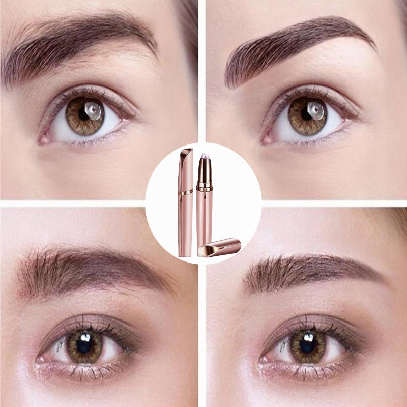 أداة إزالة شعر الحواجب والوجه على شكل أحمر شفاه - بطارية