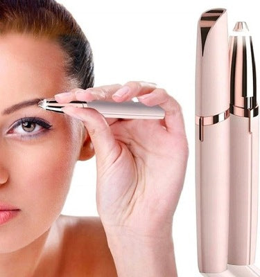 أداة إزالة شعر الحواجب والوجه على شكل أحمر شفاه - بطارية