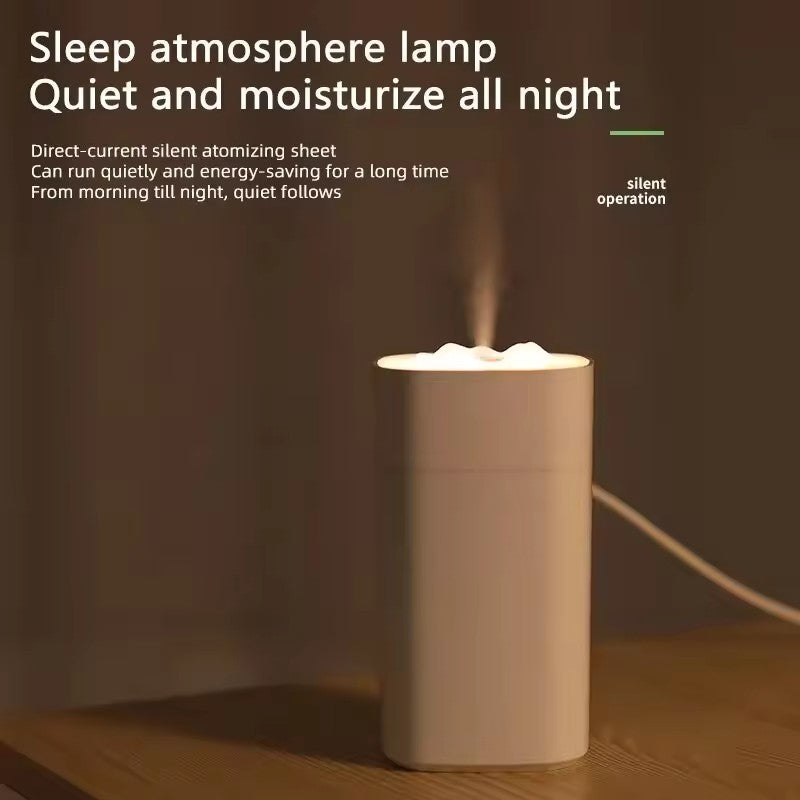 مبخرة الكترونية جهاز ترطيب وتبخير أسطواني الشكل – يعمل بمنفذ USB (350 مل)