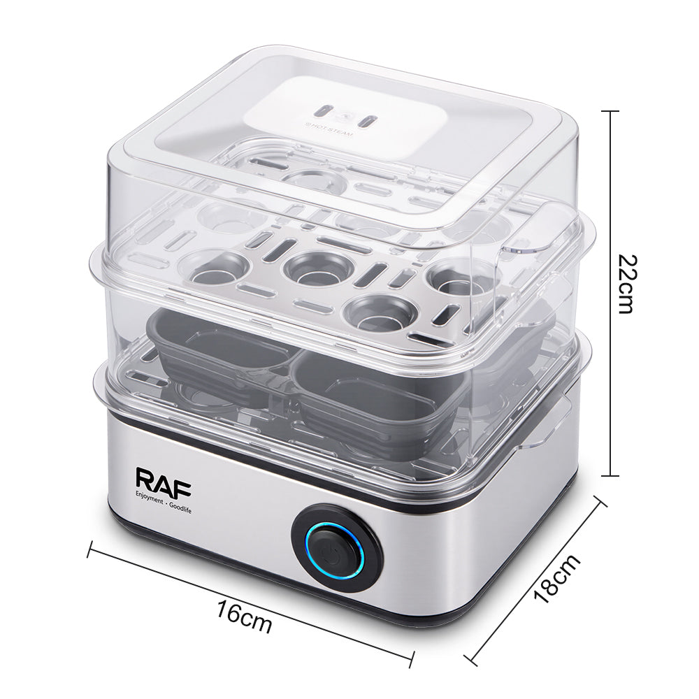 RAF R.0073 Electric Egg Boiler – 2 Layers, 16 Egg Capacity