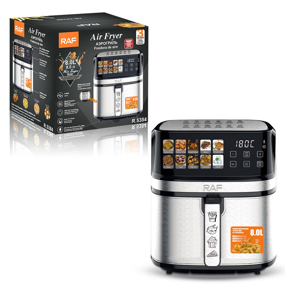 قلاية هوائية رقمية RAF – موديل R.5384، سعة 8 لتر
