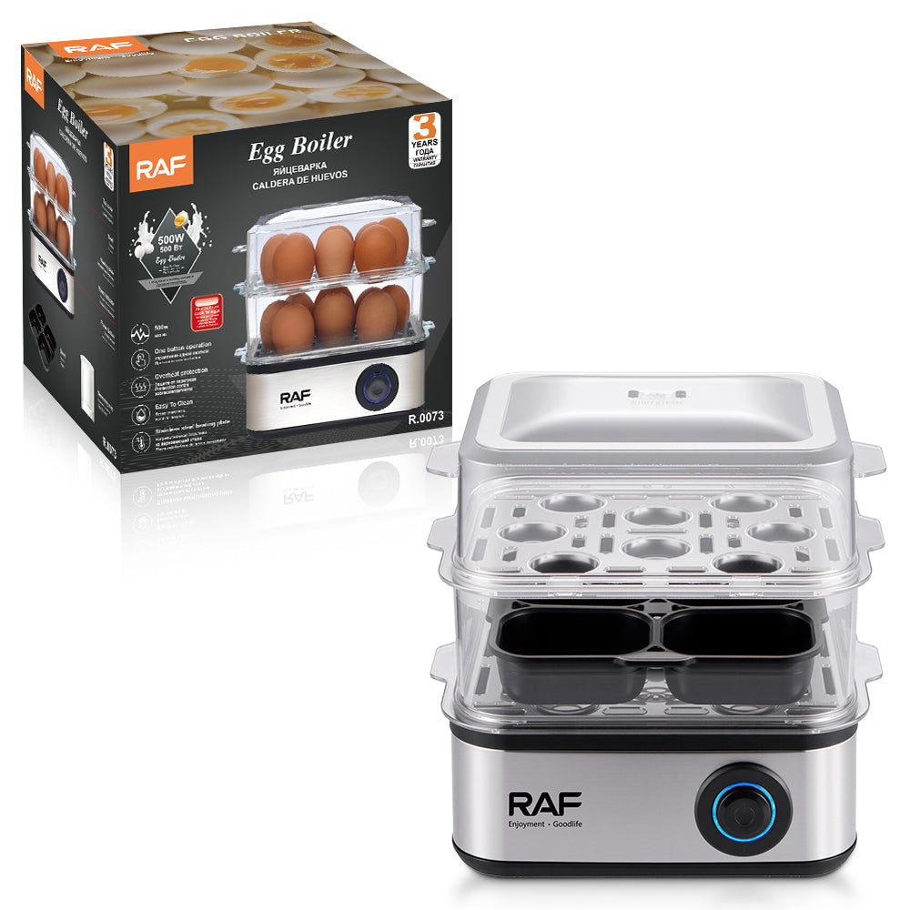 RAF R.0073 Electric Egg Boiler – 2 Layers, 16 Egg Capacity