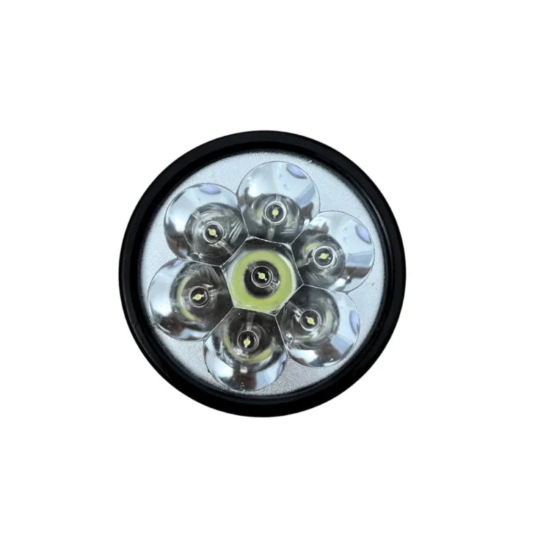 مصباح أمامي LED – موديل 1396، أسود اللون، مزود بشريط مطاطي قابل للتعديل