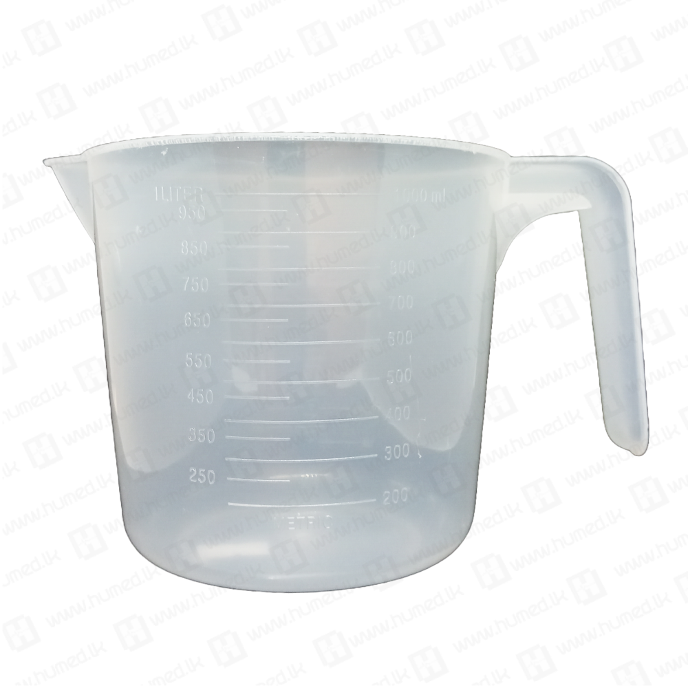 Graduated Plastic Measuring Jug - 1200cc Plastic Jug - 1200g with Easy-to-Read Measurements - Measuring Jug - Small Mixing - Kitchen Measuring Cup