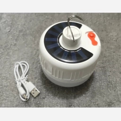 مصباح LED يعمل بالطاقة الشمسية او الشحن 3 درجات اضاءة  – 100 واط