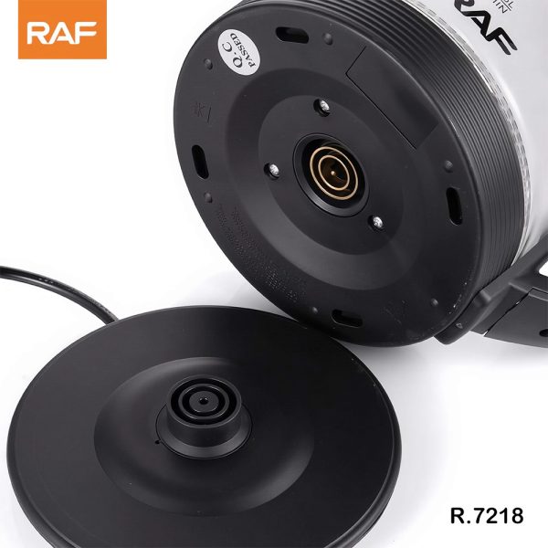 غلاية كهربائية زجاجية من طراز RAF R.7218 - سعة 2 لتر، 1500 واط مع إضاءة LED