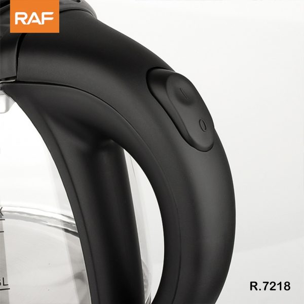 غلاية كهربائية زجاجية من طراز RAF R.7218 - سعة 2 لتر، 1500 واط مع إضاءة LED