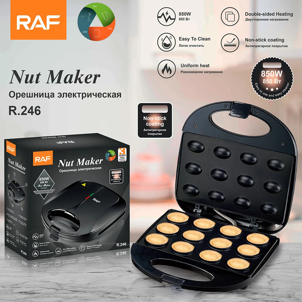RAF R.246 12-Piece Mini Donut Maker Machine صانعة كعك الدونات الصغيرة / آلة خبز المكسرات