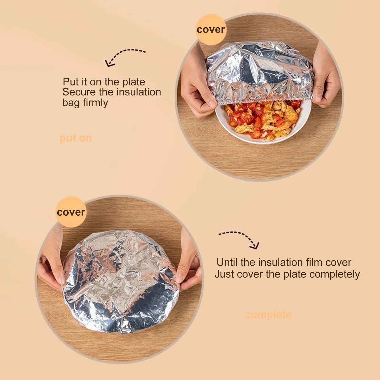 أكياس حفظ الطعام من رقائق الألومنيوم (10 قطع) – حل ذكي للحفاظ على طعامكم طازجًا!