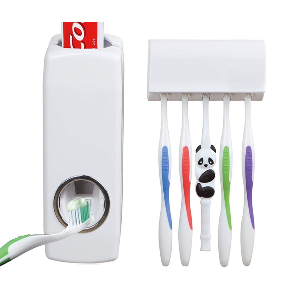 🪥 Toothpaste and Toothbrush Holder – Smart Organization and Elegance for Your Bathroom!