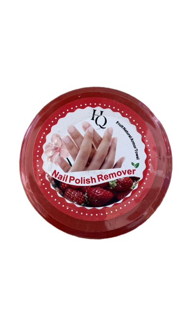 مناديل لازالة طلاء الاظافر معطرة سهلة الحمل وخالية من الوبر