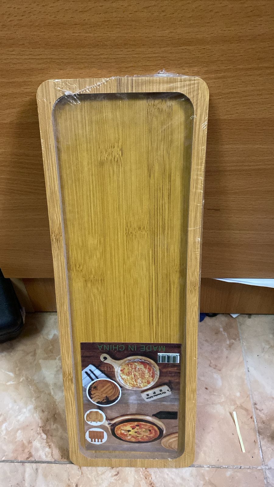 طبق تقديم الوجبات الخفيفة متعدد الأغراض من الخشب وفرامة خضار