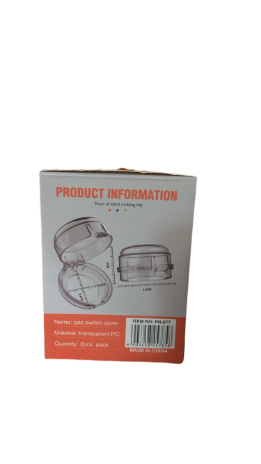 أغطية حماية لمقابض موقد الغاز – شفاف عبوة من قطعتين