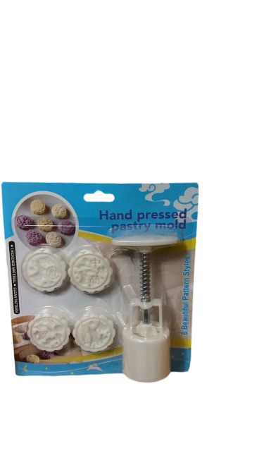 طقم قوالب كعكة القمر اليدوية – أدوات تزيين المعجنات