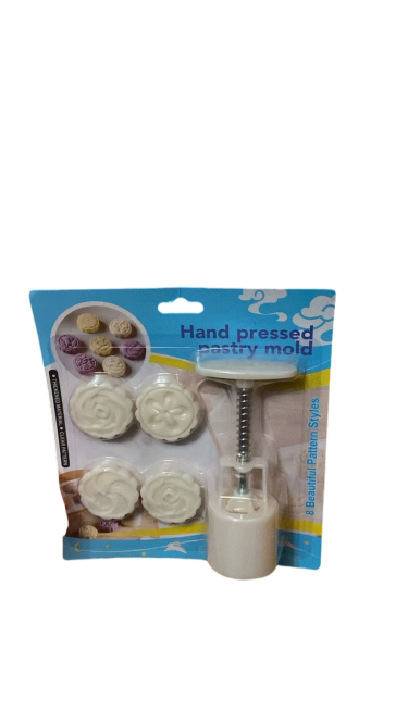 طقم قوالب كعكة القمر اليدوية – أدوات تزيين المعجنات