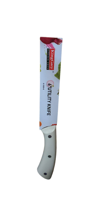 سكين مطبخ متعددة الاستخدام – 6 إنش، مقبض أبيض