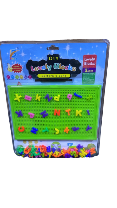 Letter board for spelling and word formation