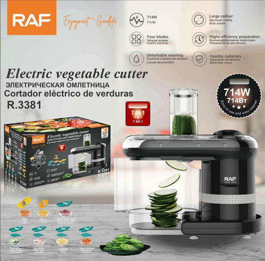 قطّاعة خضروات كهربائية متعددة الوظائف RAF Electric Vegetable Cutter رقم الموديل: R.3381