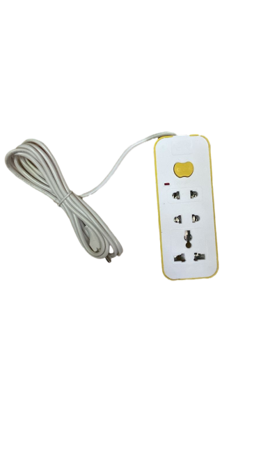 وصلة كهربائية بثلاثة منافذ بطول 1.5 متر