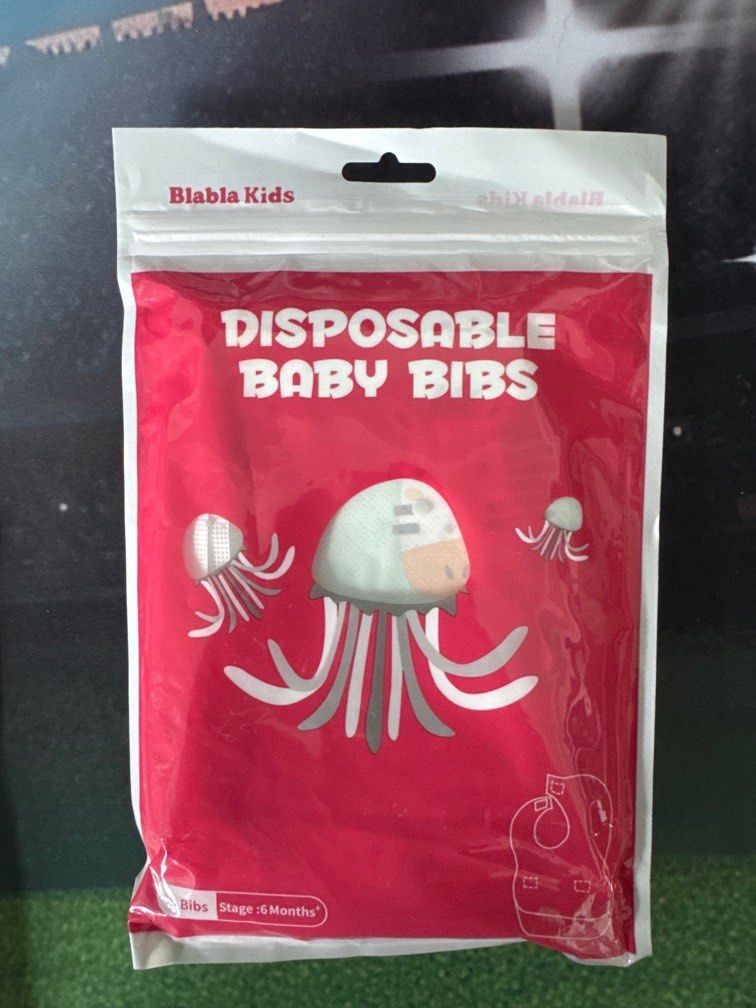 مرايل أطفال للاستخدام مرة واحدة - Blabla Kids Disposable Baby Bibs - عبوة 10 قطع