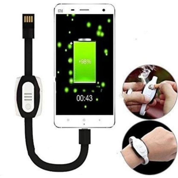 كابل شحن على شكل سوار من نوع Micro USB إلى USB، او iPhone إلى USB  سلك مزامنة البيانات