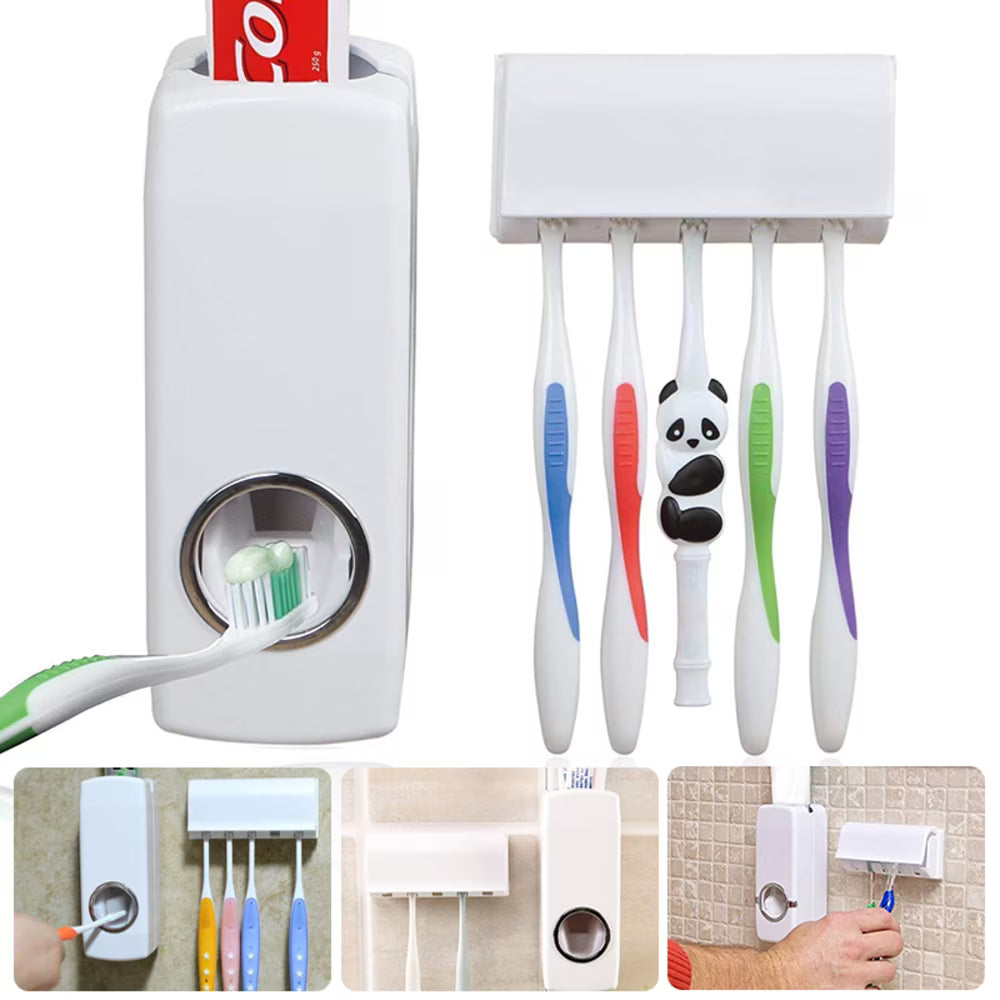 🪥 Toothpaste and Toothbrush Holder – Smart Organization and Elegance for Your Bathroom!