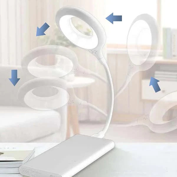 ضوء ليد يو اس بي اباجورة USB يو اس بي اضاءة LED، مصباح قراءة بذراع متحرك لتسليط الضوء حسب الاستخدام