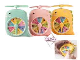 مروحة الديناصور التعليمية المحمولة شحن يو اس بي وضعين سرعة ميدالية للتعليق – متعة وبرودة وتعليم!