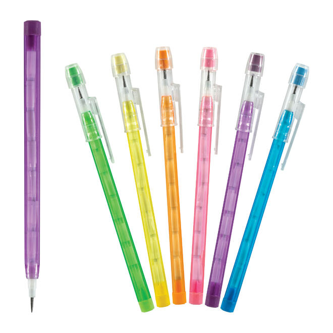 قلم رصاص غير قابل للبري متعدد الرؤوس 9 سنون وممحاة معطرة