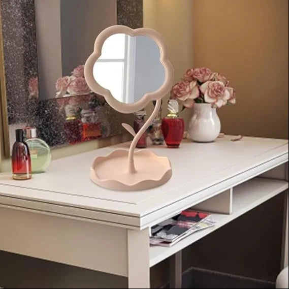 مرآة مكياج على شكل زهرة ميتسيكو الحجم الصغير لغرفة النوم والحمام