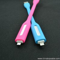 كابل شحن على شكل سوار من نوع Micro USB إلى USB، او iPhone إلى USB  سلك مزامنة البيانات