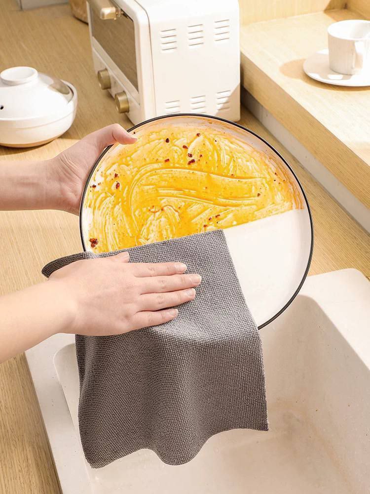 باكيت فوط مايكروفايبر قابلة لاعادة الاستخدام 10 قطع