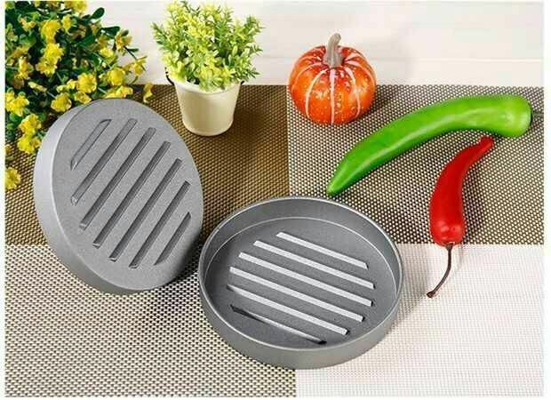 مكبس برغر معدني