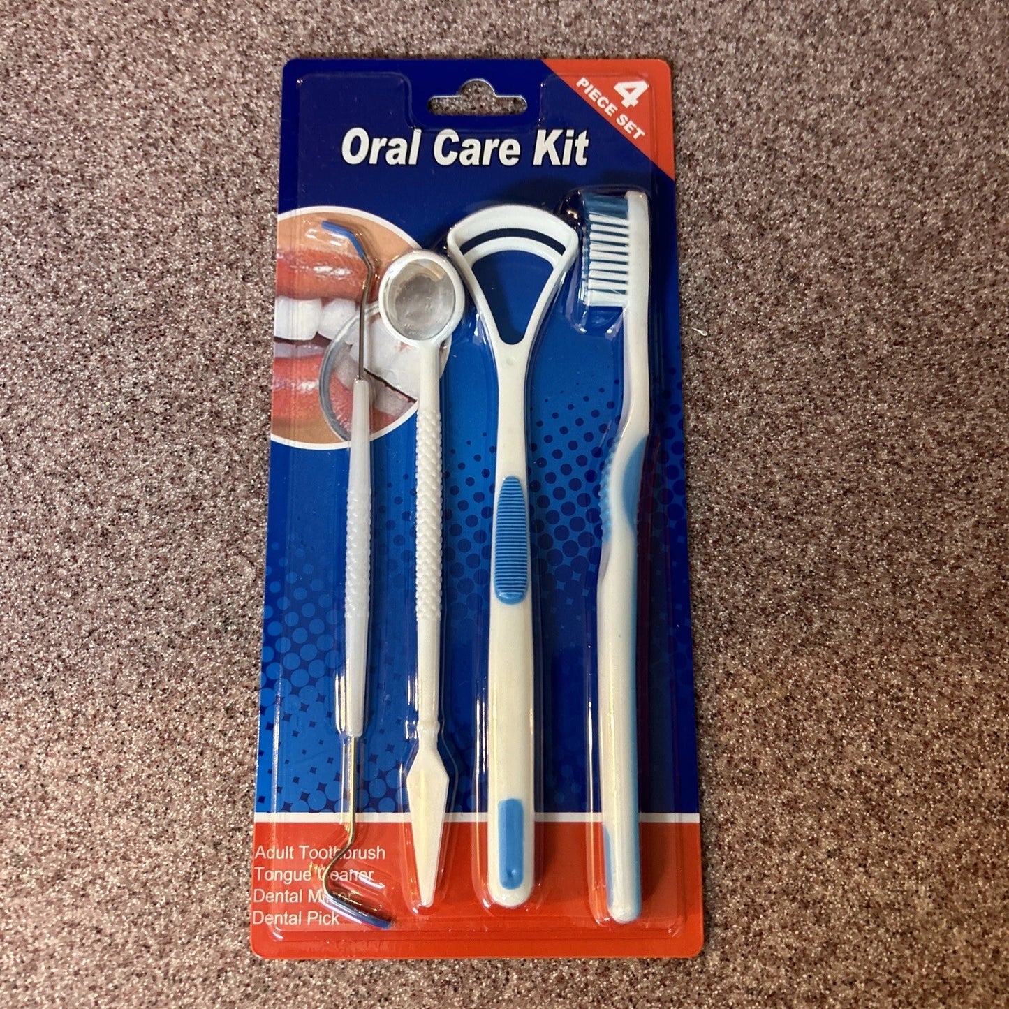 🦷 طقم العناية بالفم – 4 أدوات لتنظيف مثالي