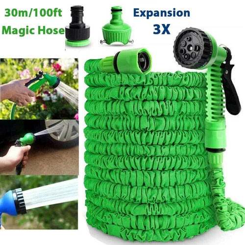 100ft/30m Magic Expandable Lightweight Durable Garden Hose