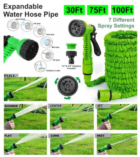 100ft/30m Magic Expandable Lightweight Durable Garden Hose