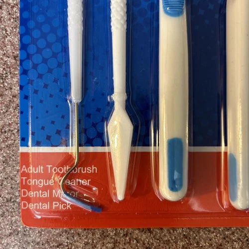 🦷 طقم العناية بالفم – 4 أدوات لتنظيف مثالي