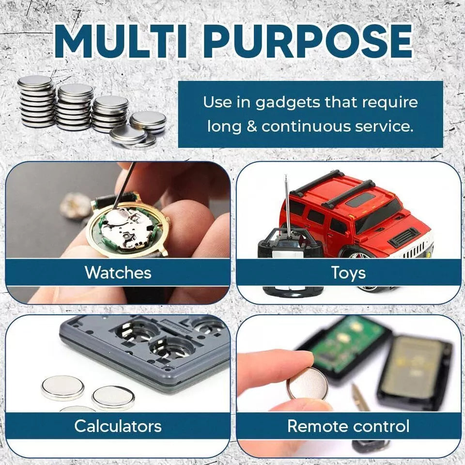 بطاريات ساعات AG4 LR620 G4 قلوية، خلية زرّية، بطارية ليثيوم 1.5 فولت عدد 10