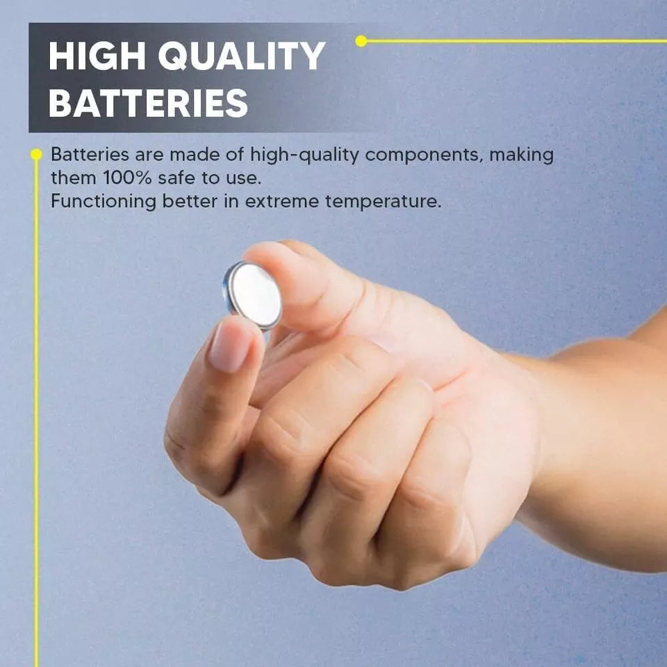 بطاريات ساعات AG4 LR620 G4 قلوية، خلية زرّية، بطارية ليثيوم 1.5 فولت عدد 10