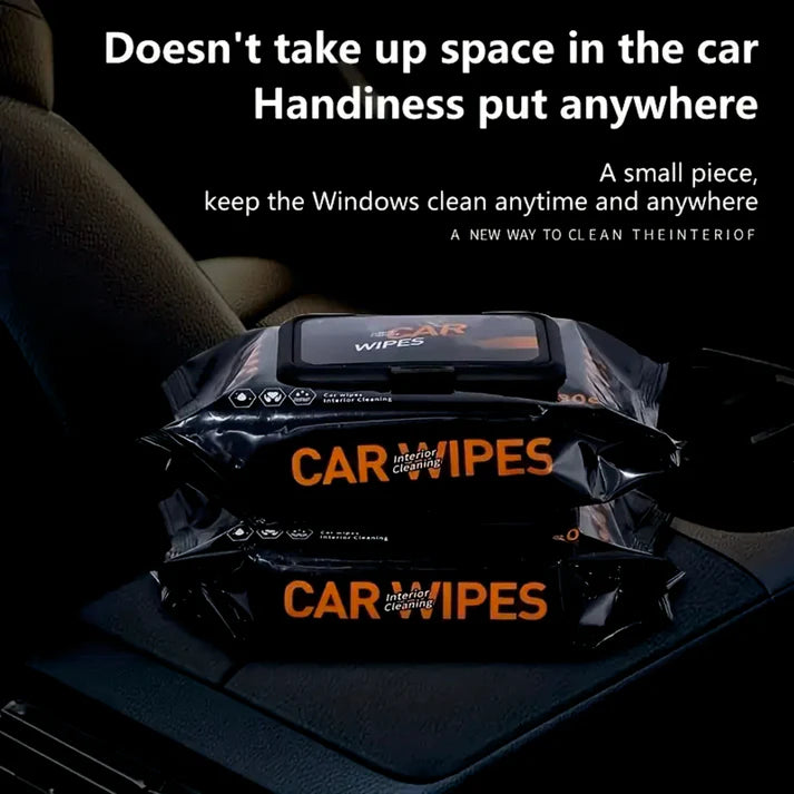 مناديل مبللة لتنظيف السيارة و الأحذية والقطع الاثاث الجلدي مناديل سريعة وسهلة لتنظيف وتلميع من الأتربة والطين والأوساخ باكيت 80 منديل